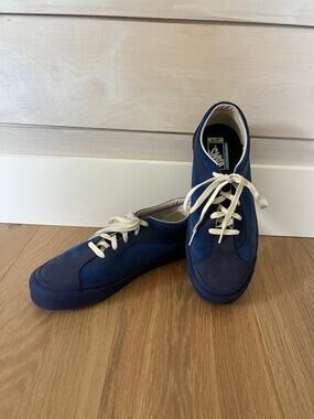 Vault by Vans Bold Ni LX Blueprint men’s blue leather sneakers sz 10 nearly new